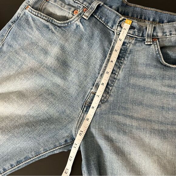 Levi's 501 Jeans Mens Size 32x30 Blue Straight Leg Button Fly Denim Stretch - Picture 14 of 15